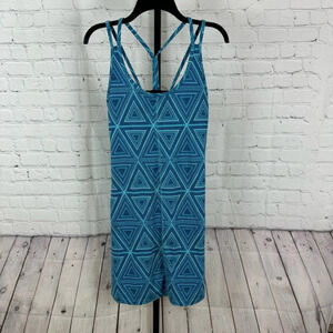 Patagonia Blue Strappy Little Bermuda Latticeback Dress Size Small